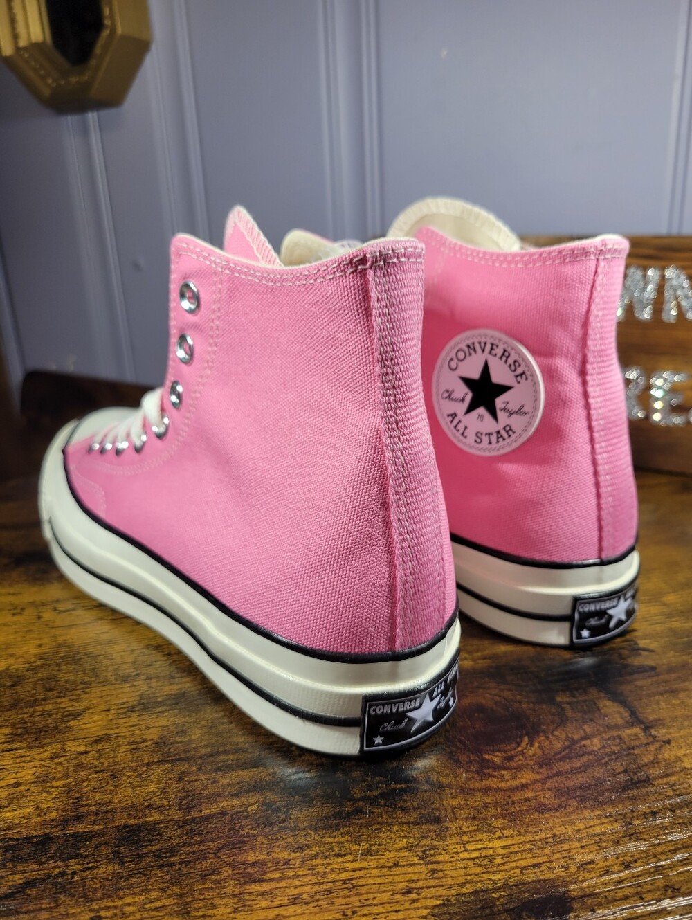 Converse Chuck 70 Taylor vintage style High Top Sneakers - Pink - Picture 3 of 13